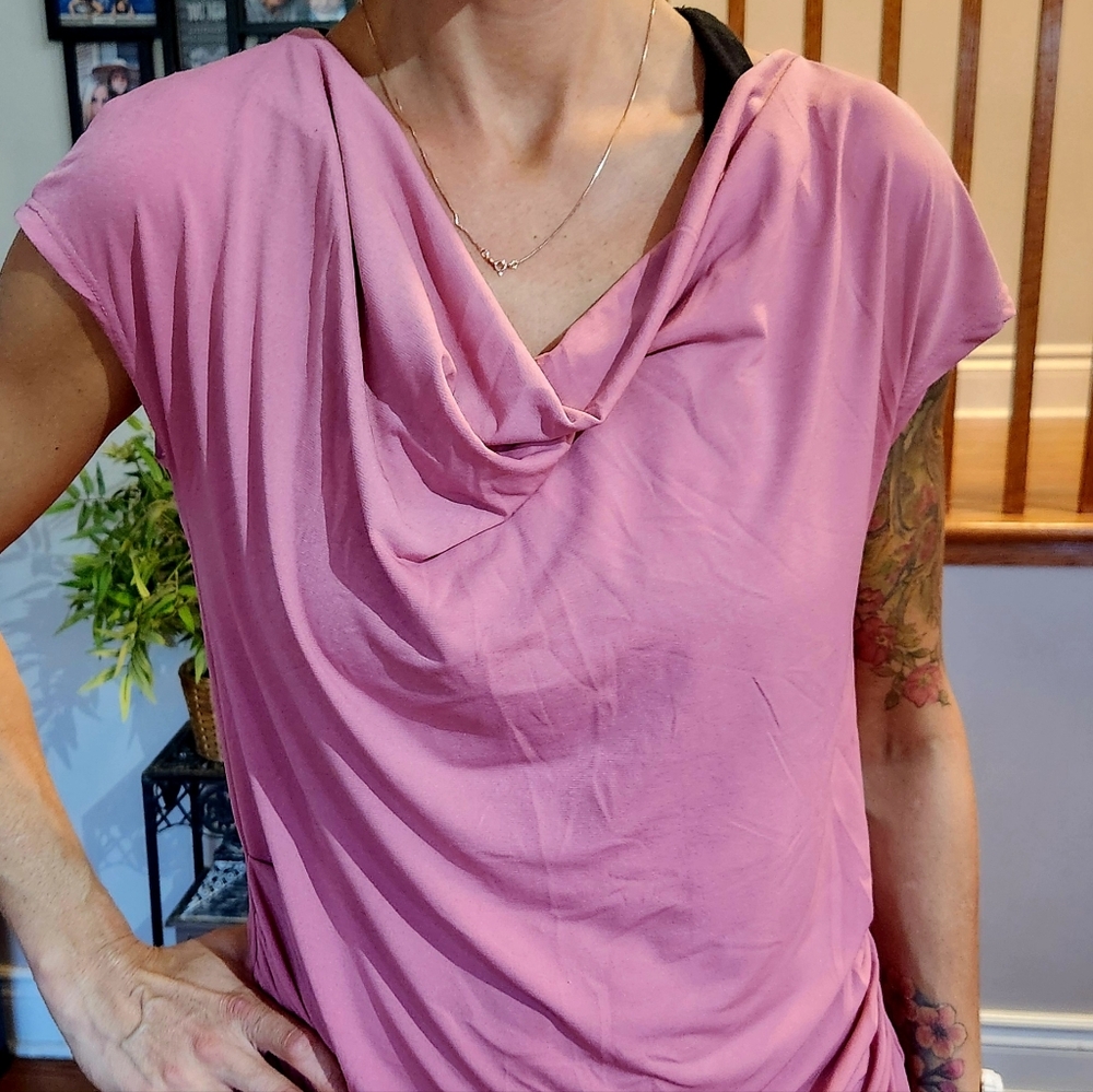Dressy Scoop Neck Shirt